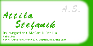 attila stefanik business card